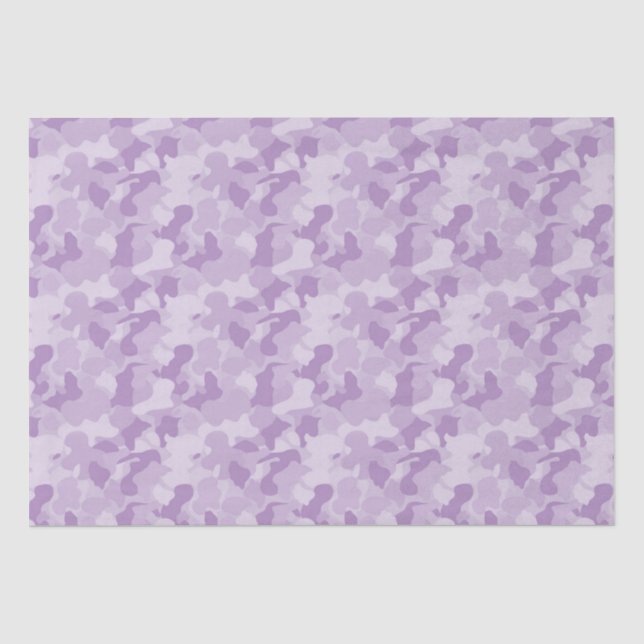 Papier Mousseline Camouflage pourpre (Recto)