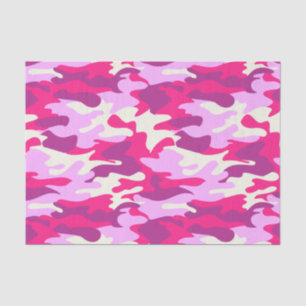 Papier Mousseline Camouflage tendance Camouflage rose mignon Motif