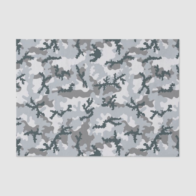 Papier Mousseline Camouflage urbain (Recto)