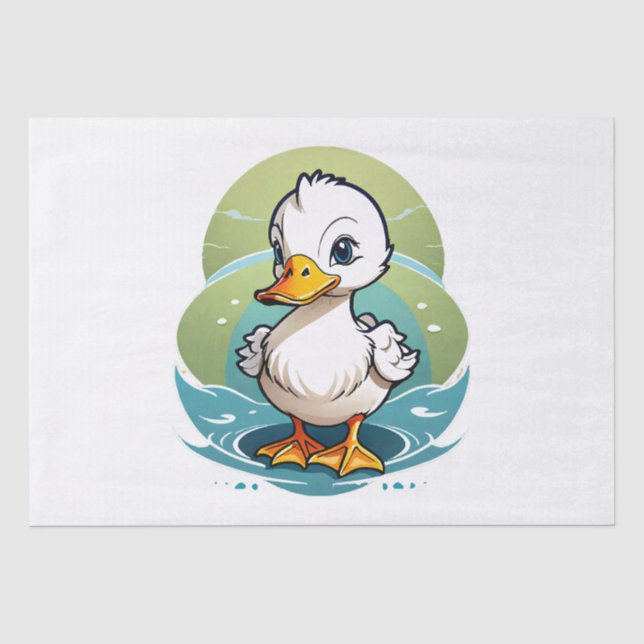 Papier Mousseline canard-colvert (Recto)