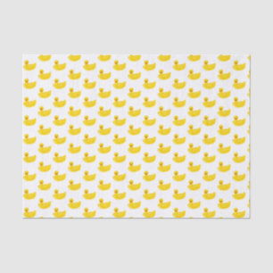 Papier Mousseline Canard en caoutchouc jaune