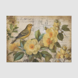 Papier Mousseline Canari jaune