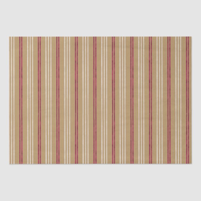 Papier Mousseline Candycane Starfish, style hawaïen Noël (Recto)