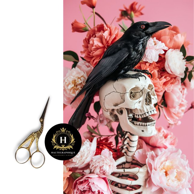 Papier Mousseline Caoutchouc de squelette gothique papier de tissus  (Créateur téléchargé)