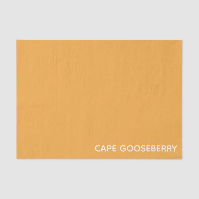 Papier Mousseline Cape Gooseberry yellow color name (Recto)