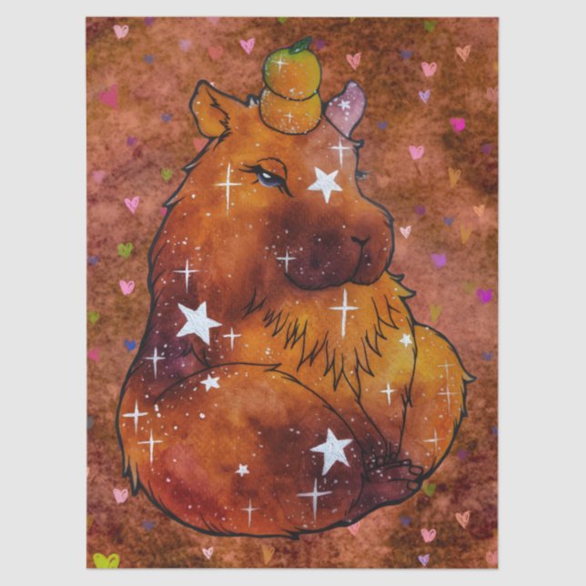 Papier Mousseline Capybara named Dream (Recto)