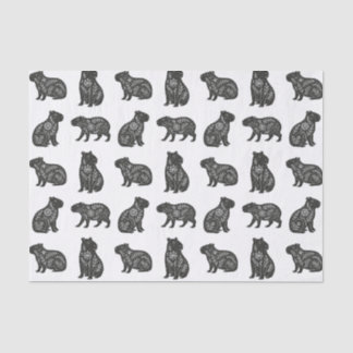 Papier Mousseline Capybaras