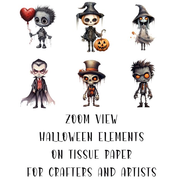 Papier Mousseline Caractères d'horreur déplaisante pour les arts et  (Créateur téléchargé)