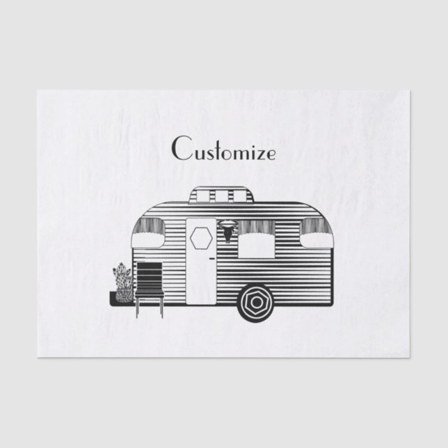 Papier Mousseline Caravane Camper Traveller Thunder_Cove (Recto)