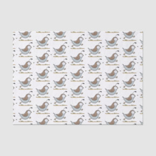 Papier Mousseline Caricature de caille californienne joli