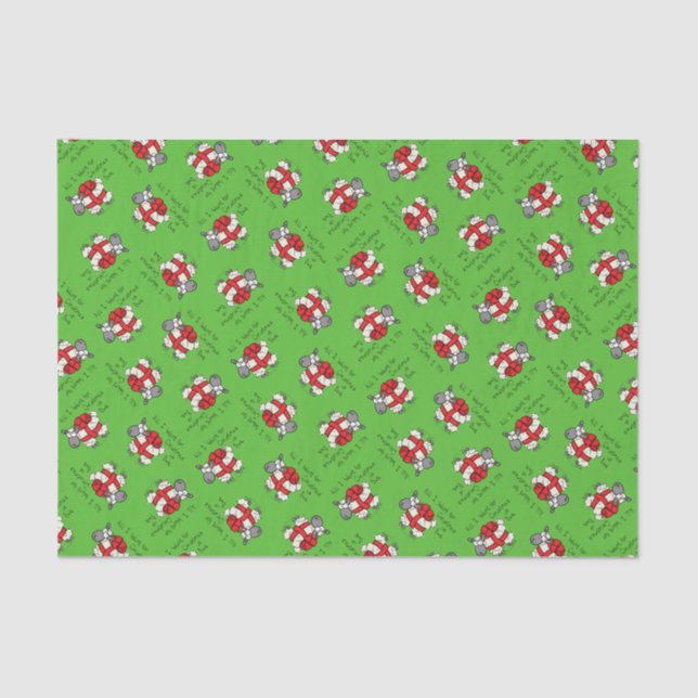 Papier Mousseline Caricature de Noël pour les Murs de Noël (Recto)