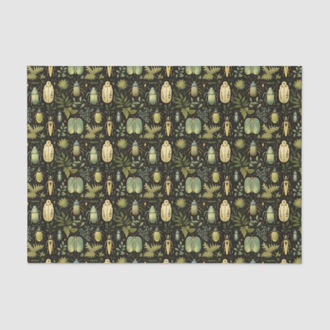 Papier Mousseline Caricatures et insectes (Recto)