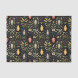 Papier Mousseline Caricatures florales et insectes