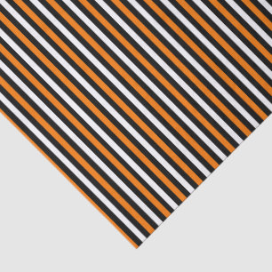 Papier Mousseline Carnaval d'Halloween Magie Orange & Noir 