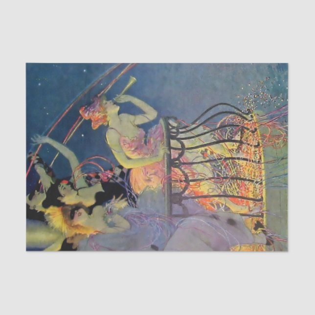 Papier Mousseline « Carnival Celebration » par Elenore Abbott (Recto)