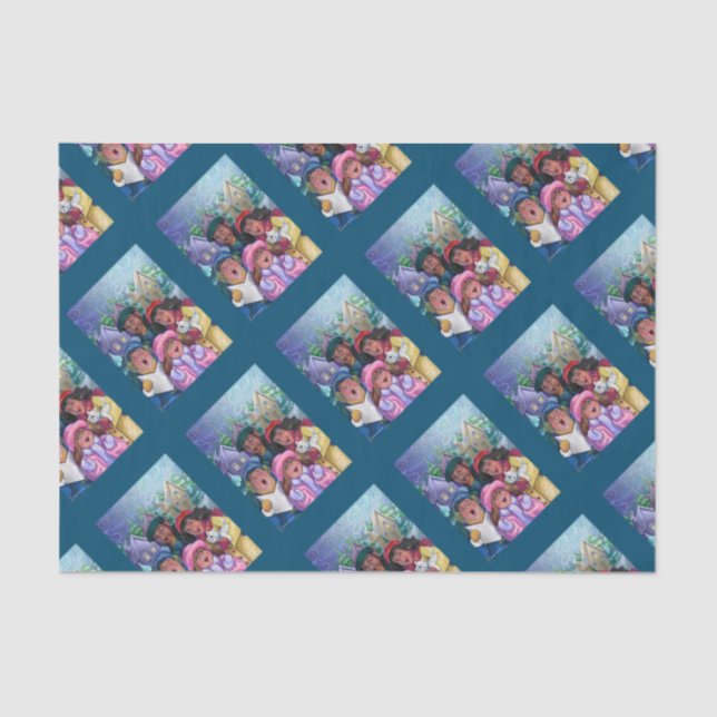 Papier Mousseline Caroleurs de Noël (Recto)