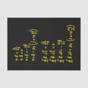 Papier Mousseline Carré de formule physique Invitation Sticker