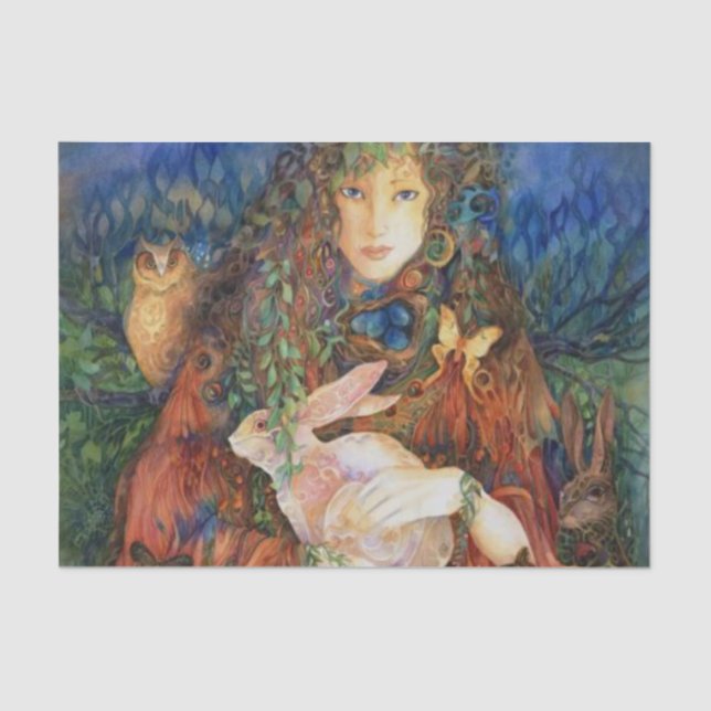 Papier Mousseline carré Ostara (Recto)