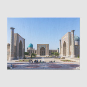 Papier Mousseline Carré Registan - Samarkand, Ouzbékistan, Asie