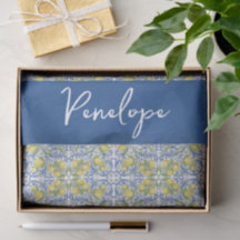 Carreau méditerranéen bleu citron Amalfi italien