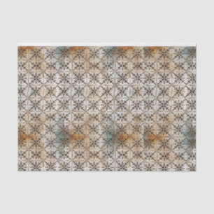 Papier Mousseline Carreaux baroques vintages pour découpage ou colla