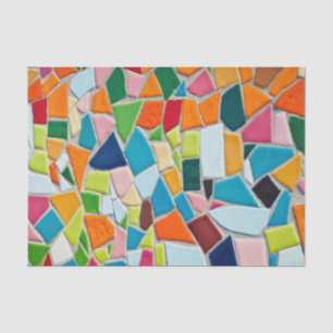 Papier Mousseline Carreaux de mosaïque