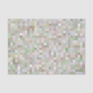 Papier Mousseline Carrés de couleur pastel 