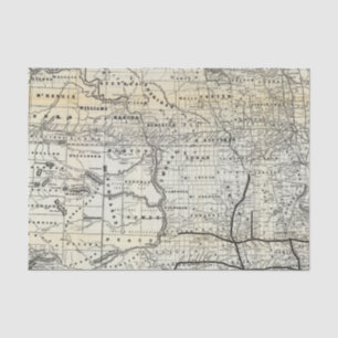Papier Mousseline Carte correcte du Dakota