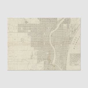Papier Mousseline Carte de Milwaukee