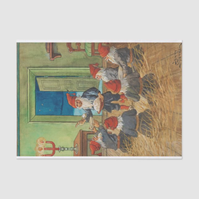 Papier Mousseline Carte de Noël par Jenny Nystrom (Recto)