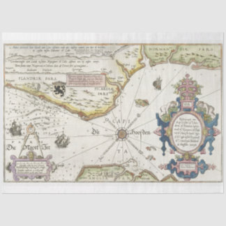 Papier Mousseline Carte décorative du document Découpage du monde