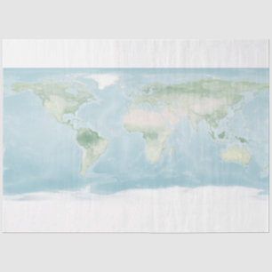 Papier Mousseline Carte Explorateur de la surface de la Terre