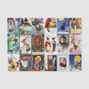 Papier Mousseline Carte postale de cru de Halloween