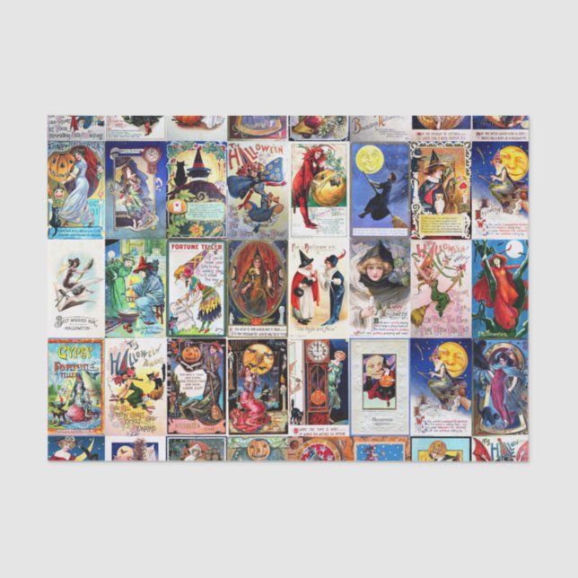 Papier Mousseline Carte postale de cru de Halloween (Recto)