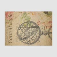 Carte postale vintage Armillère Sphere Decoupage