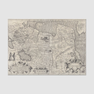 Papier Mousseline Carte vintage des transports