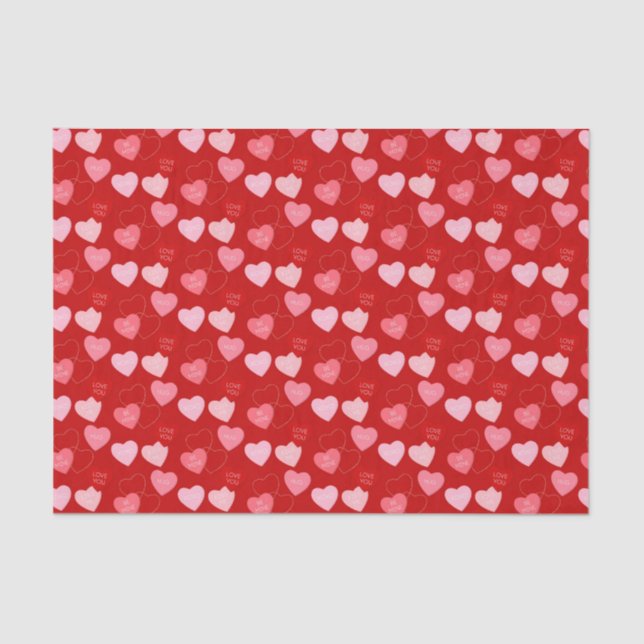 Papier Mousseline Cascade Candy Heart (Recto)