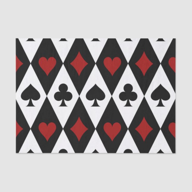 Papier Mousseline Casino du Joueur de cartes Blackjack Las Vegas (Recto)