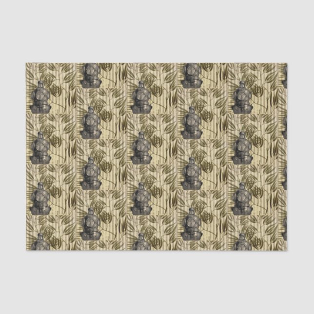 Papier Mousseline Casque de plongée vintage (Recto)