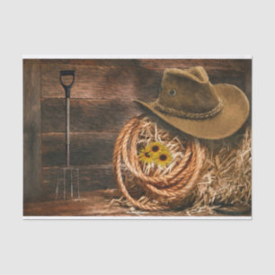 Papier Mousseline Casquette Cowboy