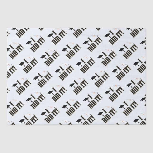 Papier Mousseline Casquette de grade et diplôme de l'Ouest (Recto)