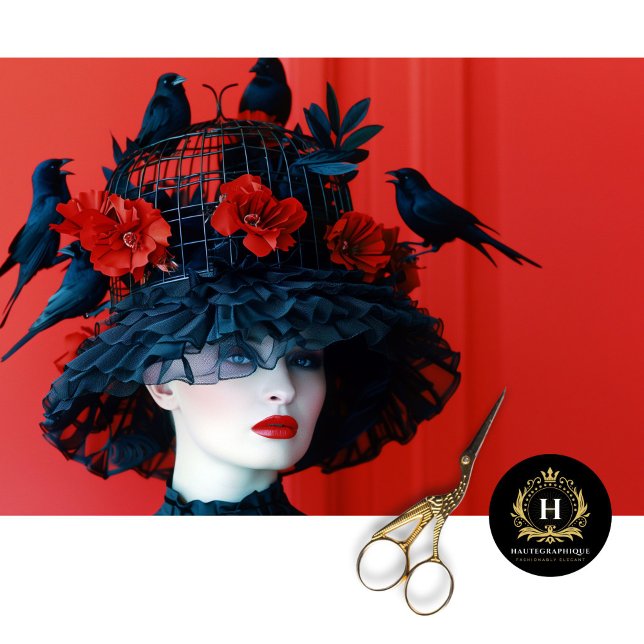 Papier Mousseline Casquette vintage de cage à oiseaux (Créateur téléchargé)