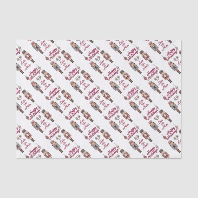 Papier Mousseline Casse-Noisette de Fêtes Allons-y Nuts (Recto)