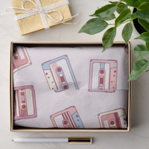 Papier Mousseline Cassettes Audio, Bandes Cassettes, Rétro