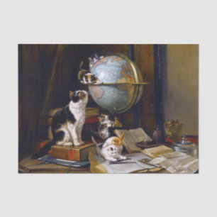 Papier Mousseline Cat & Kittens ・ Henriette Ronner-Knip (1821-1909)