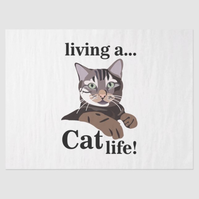 Papier Mousseline Cat Kitty Funny (Recto)