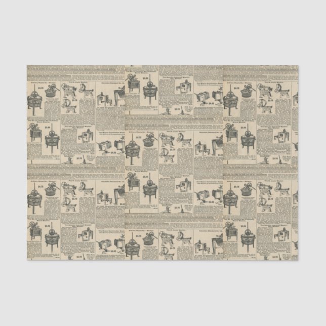 Papier Mousseline Catalogue ancien (Recto)