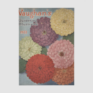 Papier Mousseline Catalogue de graines anciennes Vaughan's, 1922
