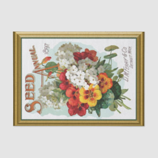 Papier Mousseline Catalogue de semences vintage