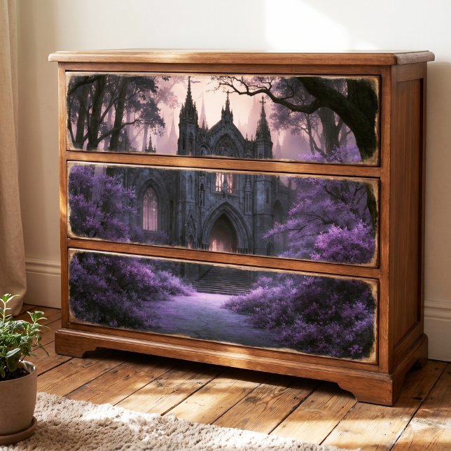 Papier Mousseline Cathédrale de Dark Fantasy de la Forêt Violette Go (Créateur téléchargé)